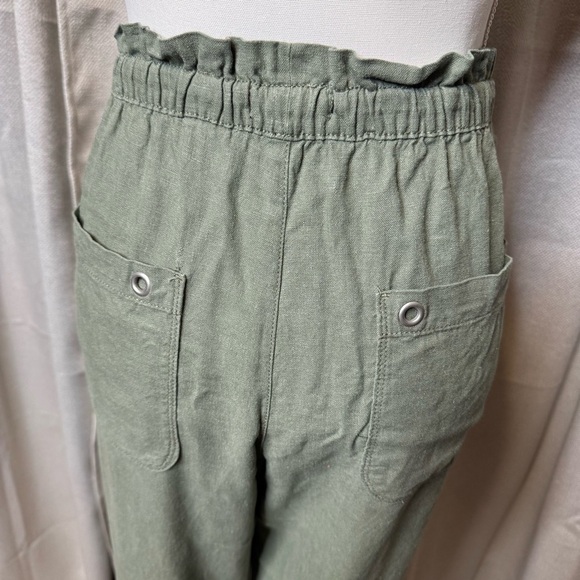 Sage Green Relaxed Fit Trousers with Adjustable Waist Size 2X - Picture 6 of 10